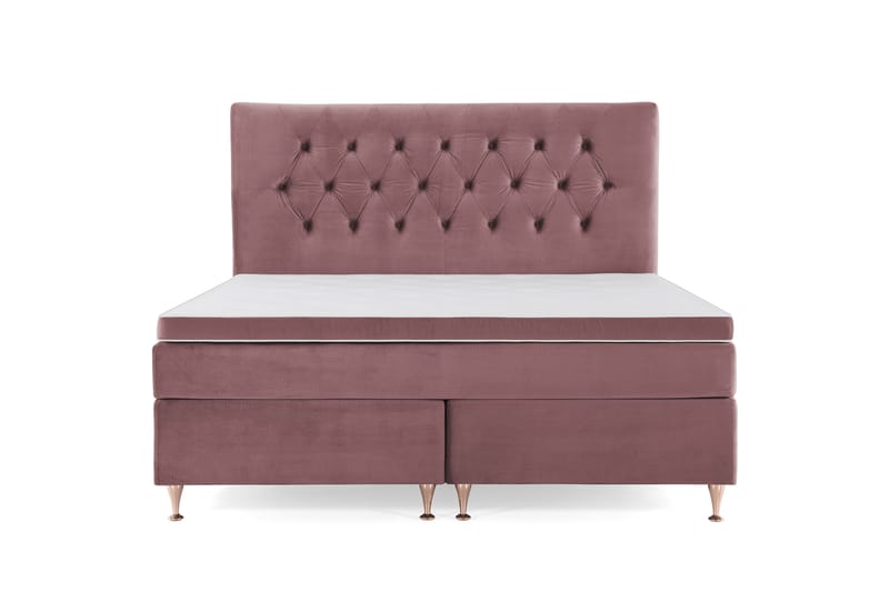 Royal Velvet Kontinentalseng 160x200 cm - Rosa - Møbler - Senge - Komplet sengepakke