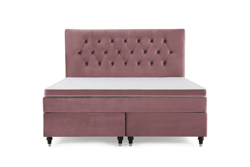 Royal Velvet Kontinentalseng 160x200 cm - Rosa - Møbler - Senge - Komplet sengepakke