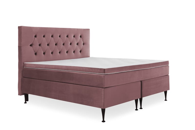 Royal Velvet Kontinentalseng 160x200 cm - Rosa - Møbler - Senge - Komplet sengepakke