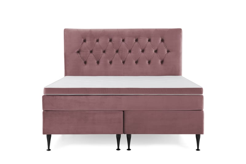 Royal Velvet Kontinentalseng 160x200 cm - Rosa - Møbler - Senge - Komplet sengepakke