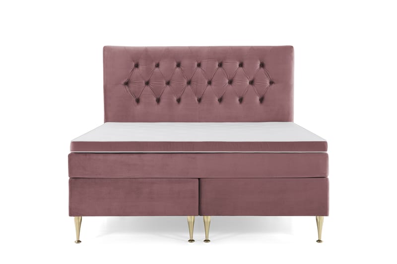 Royal Velvet Kontinentalseng 160x200 cm - Rosa - Møbler - Senge - Komplet sengepakke