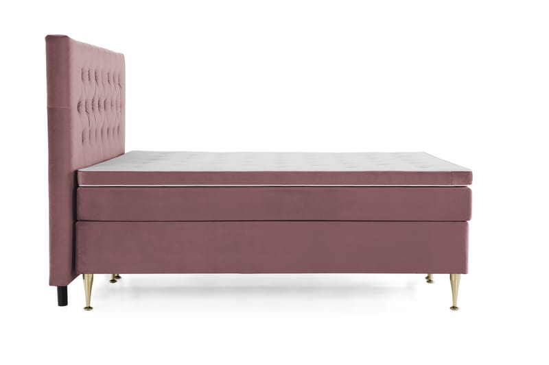 Royal Velvet Kontinentalseng 160x200 cm - Rosa - Møbler - Senge - Komplet sengepakke