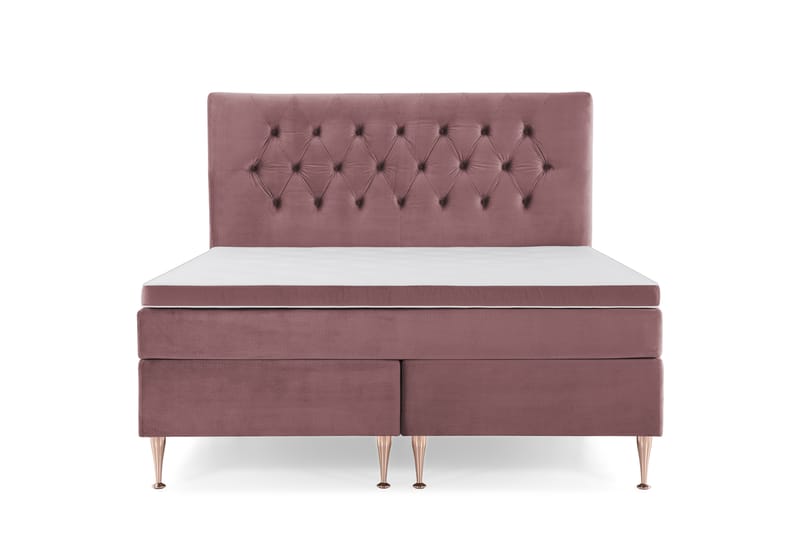 Royal Velvet Kontinentalseng 160x200 cm - Rosa - Møbler - Senge - Komplet sengepakke