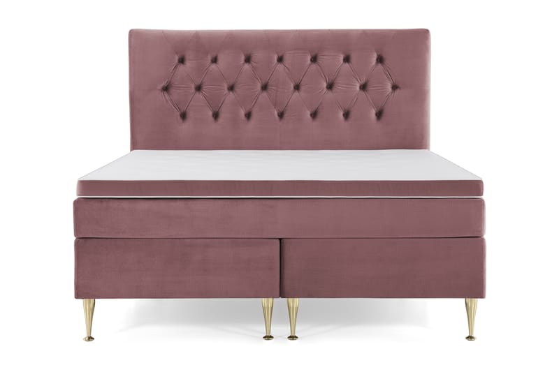 Royal Velvet Kontinentalseng 180x200 cm - Rosa - Møbler - Senge - Komplet sengepakke