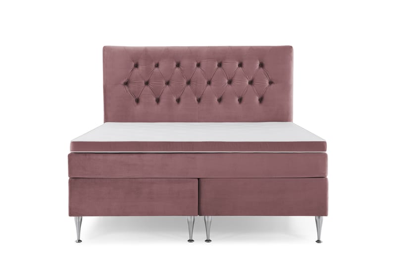 Royal Velvet Kontinentalseng 180x200 cm - Rosa - Møbler - Senge - Komplet sengepakke