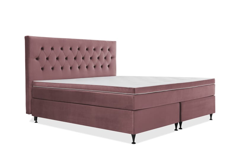 Royal Velvet Kontinentalseng 180x210 cm - Rosa - Møbler - Senge - Komplet sengepakke