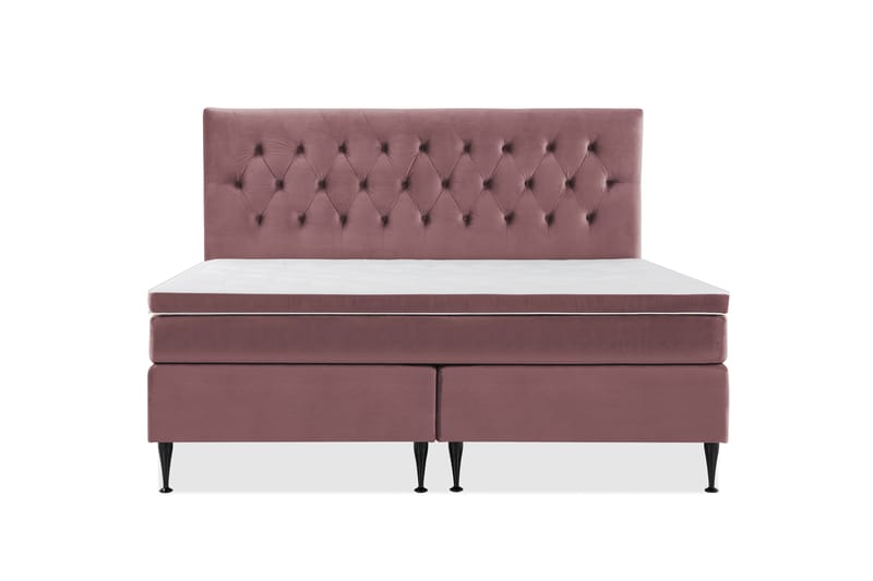 Royal Velvet Kontinentalseng 180x210 cm - Rosa - Møbler - Senge - Komplet sengepakke