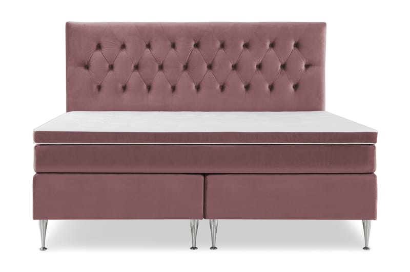 Royal Velvet Kontinentalseng 180x210 cm - Rosa - Møbler - Senge - Komplet sengepakke