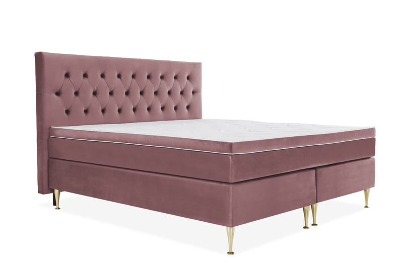 Royal Velvet Kontinentalseng 180x210 cm - Rosa - Møbler - Senge - Komplet sengepakke