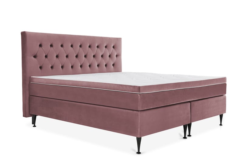 Royal Velvet Kontinentalseng 180x210 cm - Rosa - Møbler - Senge - Komplet sengepakke