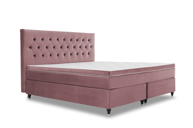 Royal Velvet Kontinentalseng 180x210 cm - Rosa - Møbler - Senge - Komplet sengepakke