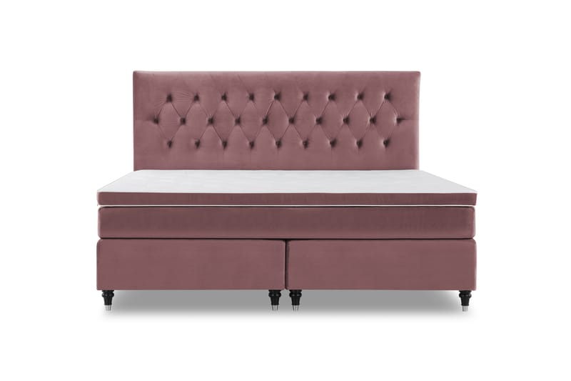 Royal Velvet Kontinentalseng 180x210 cm - Rosa - Møbler - Senge - Komplet sengepakke