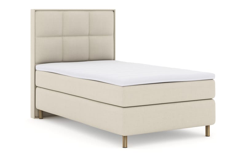 Select No 3 Komplet Sengepakke 120x200 Fast - Beige/Kobber - Møbler - Senge - Komplet sengepakke