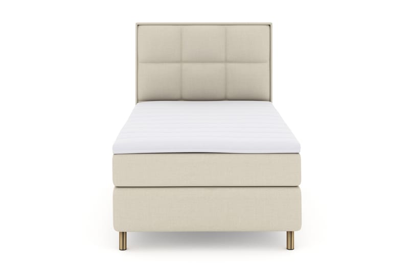 Select No 3 Komplet Sengepakke 120x200 Fast - Beige/Kobber - Møbler - Senge - Komplet sengepakke