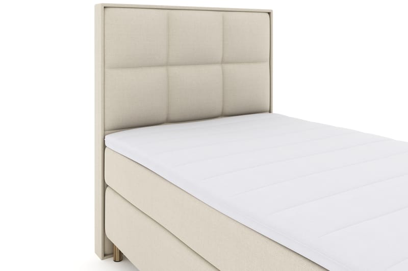 Select No 3 Komplet Sengepakke 120x200 Fast - Beige/Kobber - Møbler - Senge - Komplet sengepakke