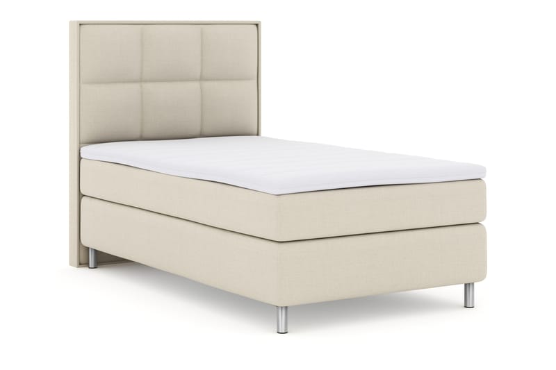 Select No 3 Komplet Sengepakke 120x200 Fast - Beige/Metal - Møbler - Senge - Komplet sengepakke