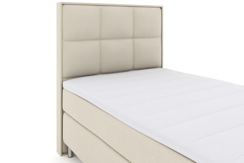 Select No 3 Komplet Sengepakke 120x200 Fast - Beige/Metal - Møbler - Senge - Komplet sengepakke