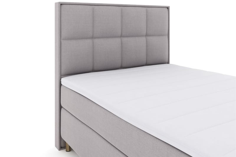 Select No 3 Komplet Sengepakke 140x200 Fast/Medium - Lysegrå/Kobber - Møbler - Senge - Komplet sengepakke