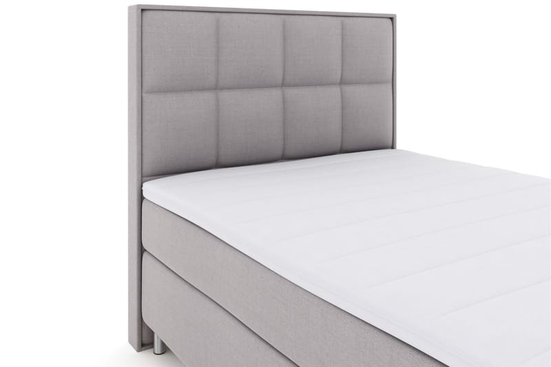 Select No 3 Komplet Sengepakke 140x200 Fast/Medium - Lysegrå/Metal - Møbler - Senge - Komplet sengepakke