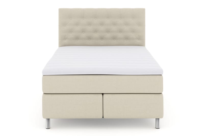 Select No 3 Komplet Sengepakke 160x200 Fast - Beige/Metal - Møbler - Senge - Komplet sengepakke