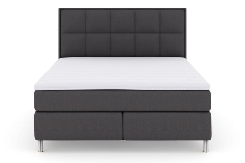 Select No 3 Komplet Sengepakke 160x200 Medium - Mørkegrå/Metal - Komplet sengepakke - Kontinentalsenge - Dobbeltsenge