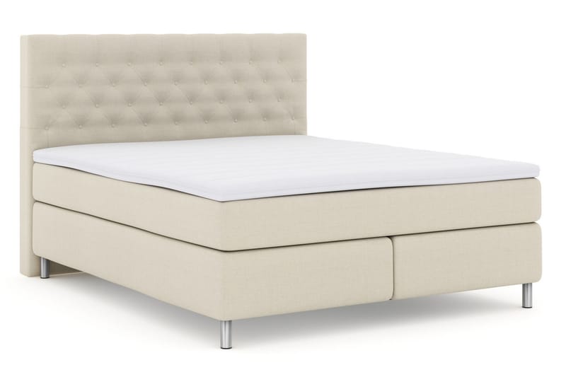 Select No 3 Komplet Sengepakke 180x200 Medium - Beige/Metal - Møbler - Senge - Komplet sengepakke