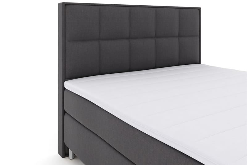 Select No 3 Komplet Sengepakke 210x210 Fast/Medium - Mørkegrå/Metal - Møbler - Senge - Komplet sengepakke