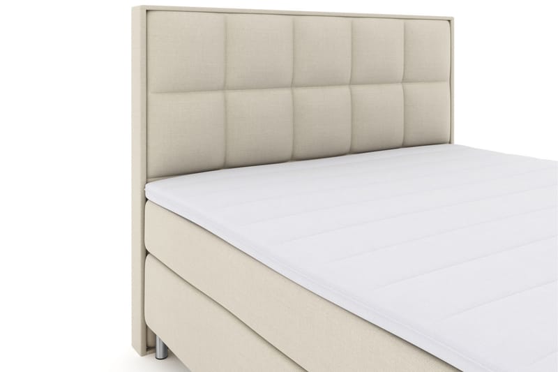 Select No 3 Komplet Sengepakke 210x210 Medium - Beige/Metal - Møbler - Senge - Komplet sengepakke