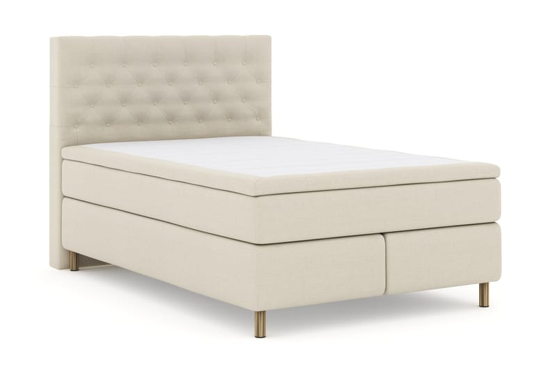 Select No 4 Komplet Sengepakke 140x200 Fast - Beige/Kobber - Møbler - Senge - Komplet sengepakke