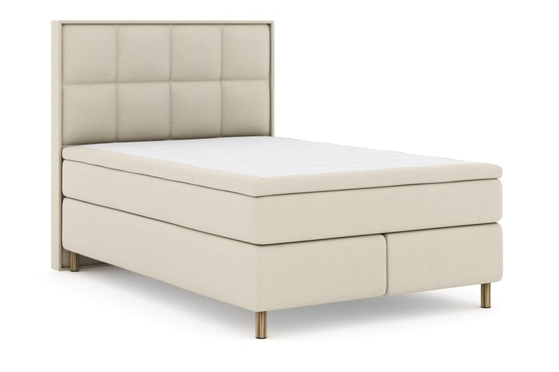 Select No 4 Komplet Sengepakke 140x200 Fast - Beige/Kobber - Møbler - Senge - Komplet sengepakke