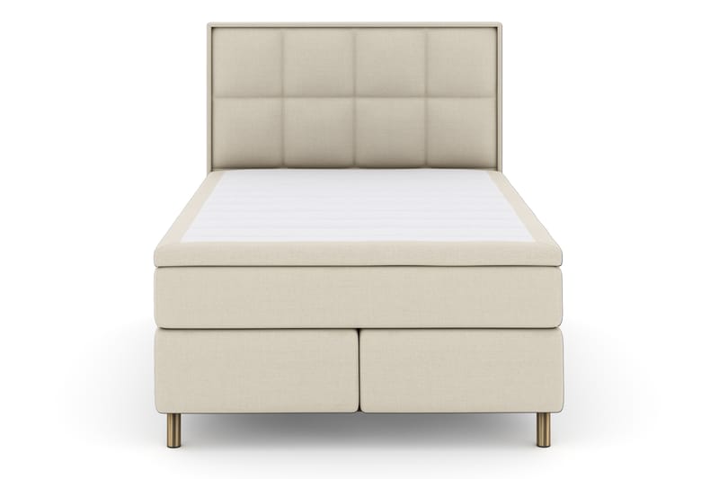 Select No 4 Komplet Sengepakke 140x200 Fast - Beige/Kobber - Møbler - Senge - Komplet sengepakke