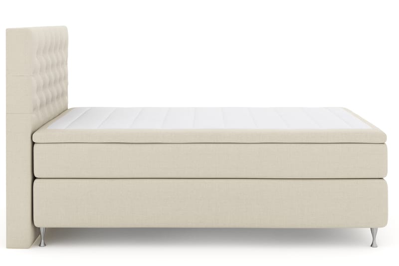 Select No 4 Komplet Sengepakke 140x200 Fast - Beige/Sølv - Møbler - Senge - Komplet sengepakke