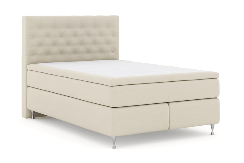 Select No 4 Komplet Sengepakke 140x200 Fast - Beige/Sølv - Møbler - Senge - Komplet sengepakke