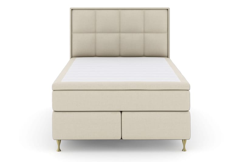 Select No 4 Komplet Sengepakke 140x200 Fast/Medium - Beige/Guld - Møbler - Senge - Komplet sengepakke