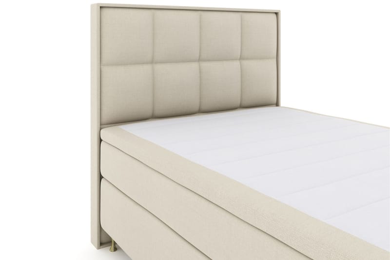 Select No 4 Komplet Sengepakke 140x200 Fast/Medium - Beige/Guld - Møbler - Senge - Komplet sengepakke