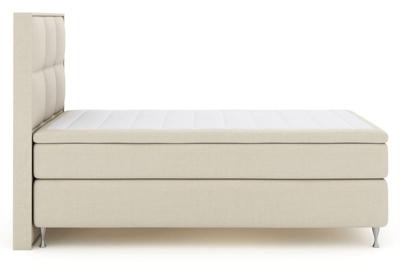 Select No 4 Komplet Sengepakke 140x200 Fast/Medium - Beige/Sølv - Møbler - Senge - Komplet sengepakke