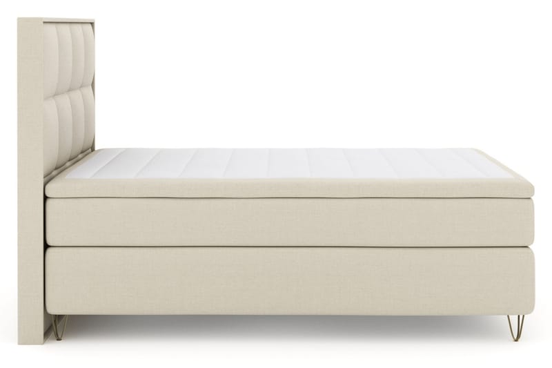 Select No 4 Komplet Sengepakke 140x200 Medium - Beige/Metal V-form - Møbler - Senge - Komplet sengepakke