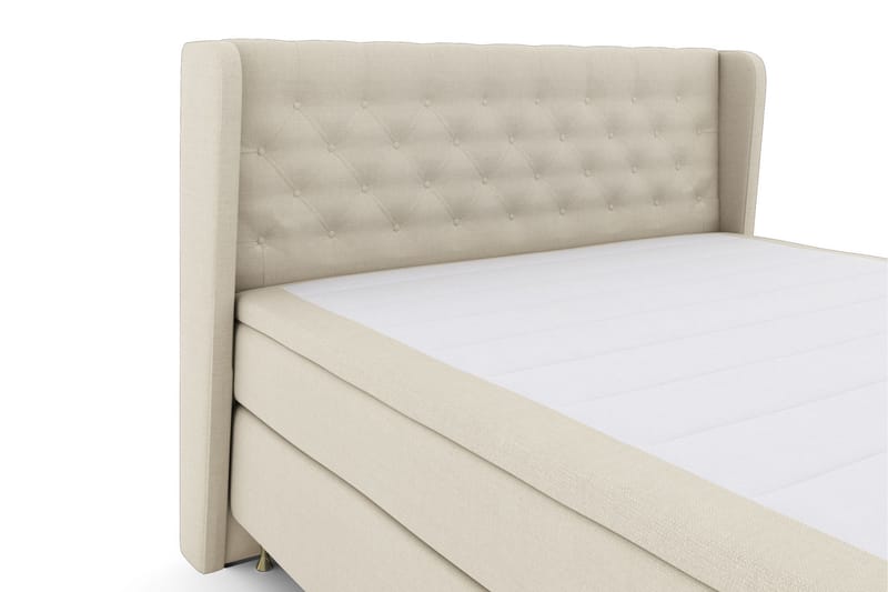 Select No 4 Komplet Sengepakke 160x200 Fast/Medium - Beige/Guld - Møbler - Senge - Komplet sengepakke