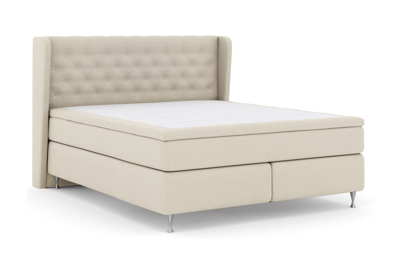 Select No 4 Komplet Sengepakke 160x200 Fast/Medium - Beige/Sølv - Møbler - Senge - Komplet sengepakke