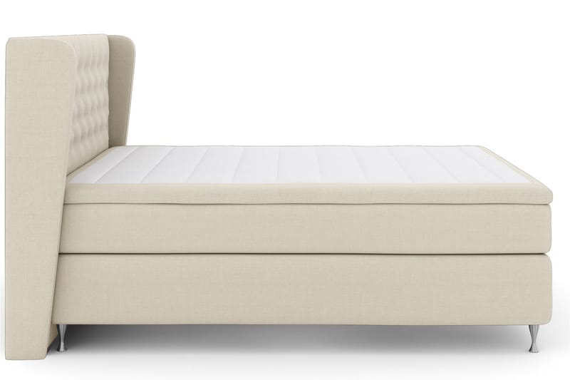 Select No 4 Komplet Sengepakke 160x200 Fast/Medium - Beige/Sølv - Møbler - Senge - Komplet sengepakke