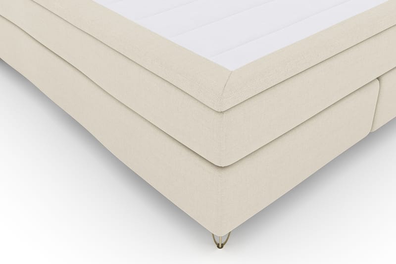 Select No 4 Komplet Sengepakke 180x200 Fast - Beige/Metal V-form - Møbler - Senge - Komplet sengepakke