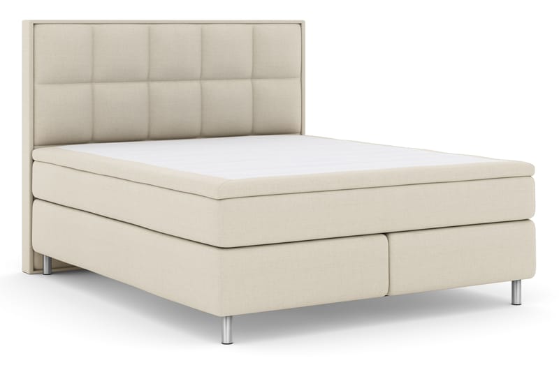 Select No 4 Komplet Sengepakke 180x200 Fast - Beige/Metal - Møbler - Senge - Komplet sengepakke