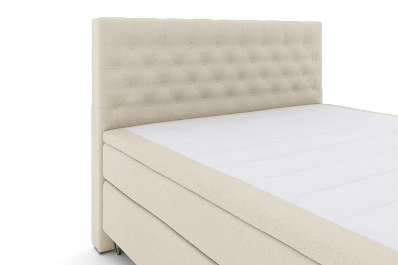 Select No 4 Komplet Sengepakke 180x200 Fast/Medium - Beige/Metal V-form - Møbler - Senge - Komplet sengepakke