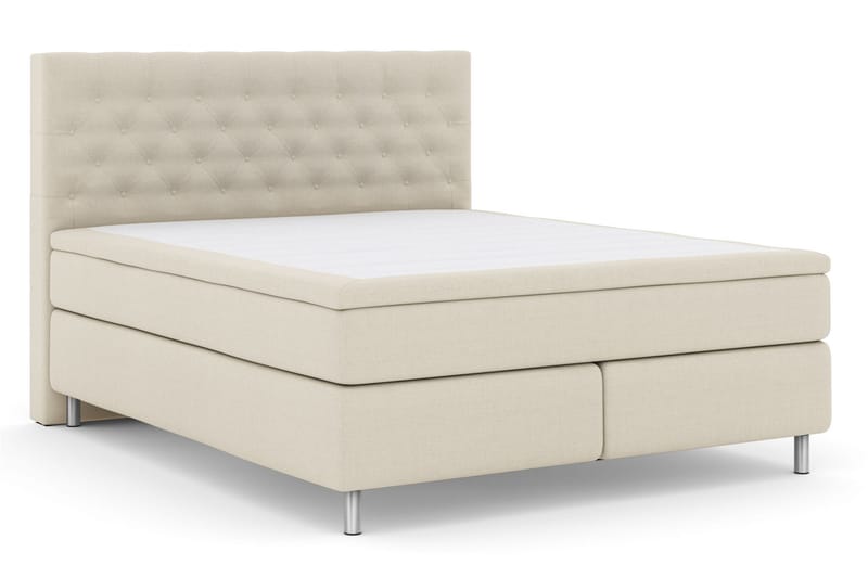 Select No 4 Komplet Sengepakke 180x200 Fast/Medium - Beige/Metal - Møbler - Senge - Komplet sengepakke