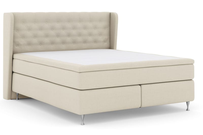 Select No 4 Komplet Sengepakke 180x200 Fast/Medium - Beige/Sølv - Møbler - Senge - Komplet sengepakke