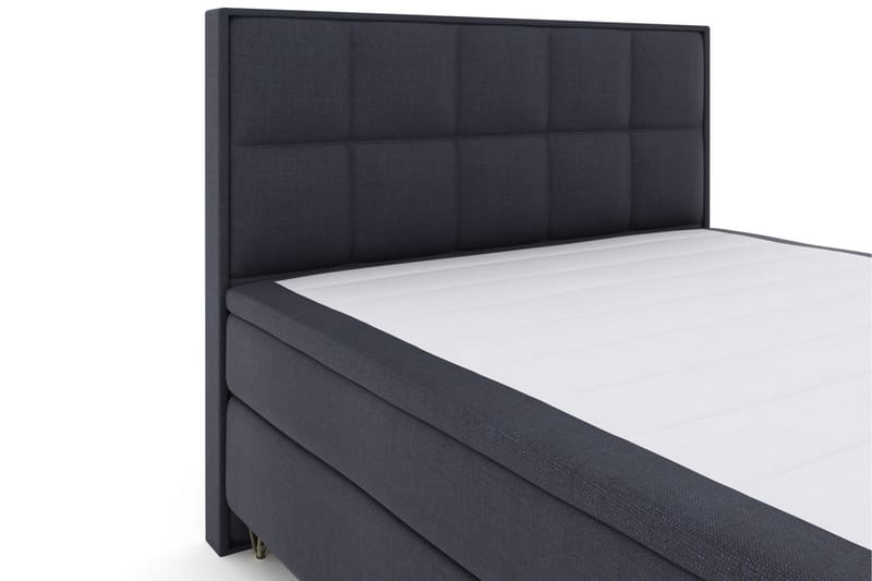 Select No 4 Komplet Sengepakke 180x200 Fast/Medium - Blå/Metal V-form - Møbler - Senge - Komplet sengepakke