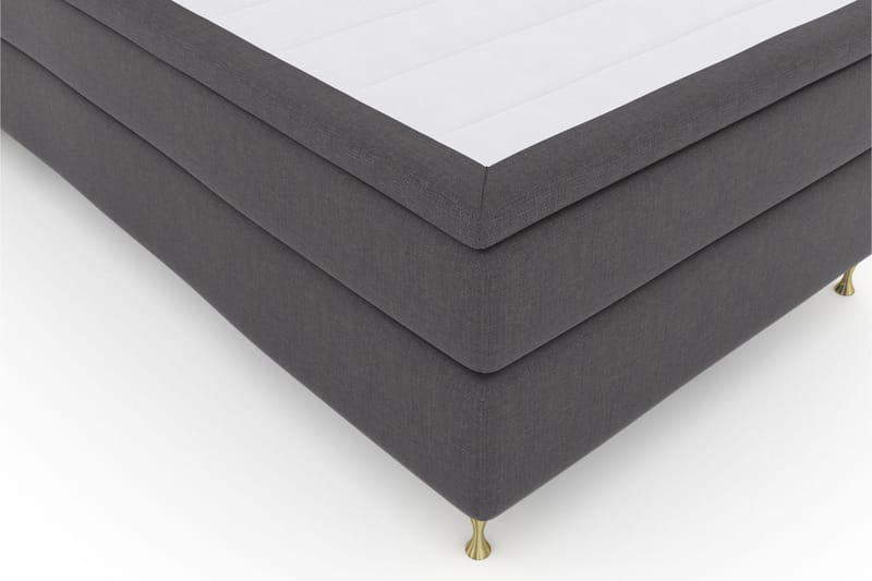 Select No 5 Komplet Sengepakke 120x200 Fast Latex - Mørkegrå/Guld - Møbler - Senge - Komplet sengepakke