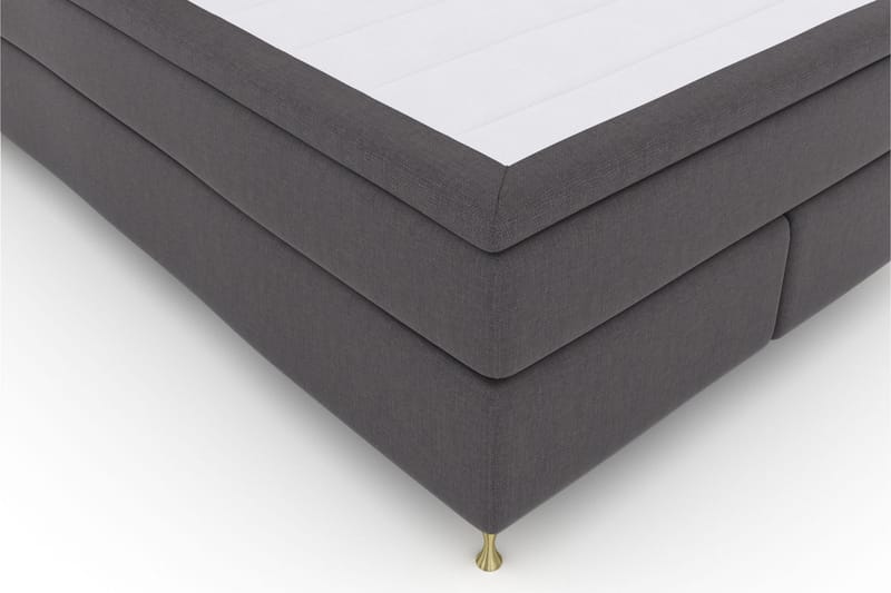 Select No 5 Komplet Sengepakke 140x200 Fast Latex - Mørkegrå/Guld - Møbler - Senge - Komplet sengepakke