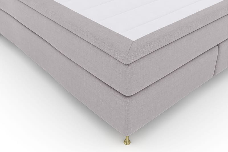 Select No 5 Komplet Sengepakke 160x200 Fast Latex - Lysegrå/Guld - Møbler - Senge - Komplet sengepakke