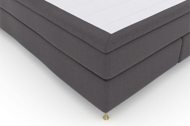 Select No 5 Komplet Sengepakke 160x200 Fast Latex - Mørkegrå/Guld - Møbler - Senge - Komplet sengepakke